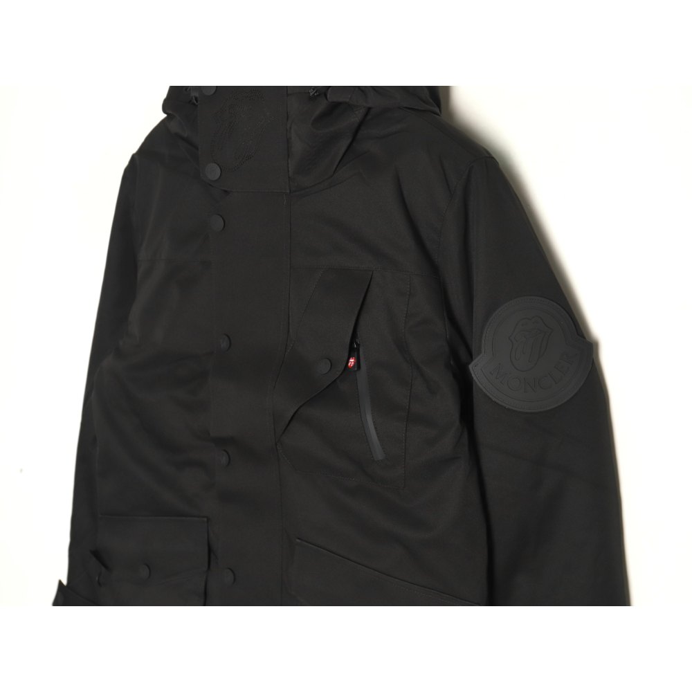 DDMonc*er/Mouth 24Fw Rolling Stone Big Tongue Co-branded Down Jacket Black