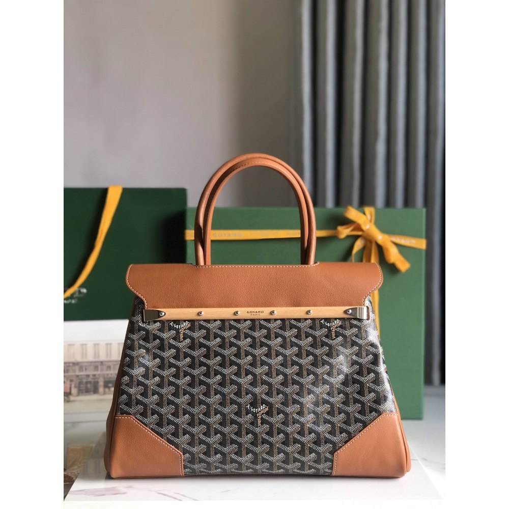 DD G0yard Saïgon tote bag Black & Tan 34cm x 18cm x 24cm